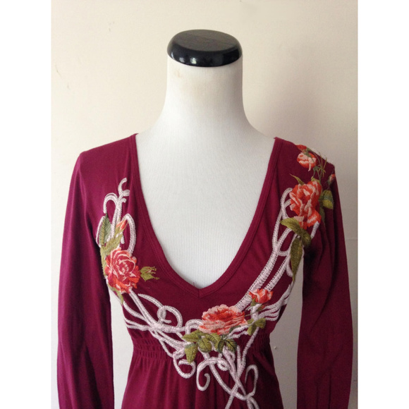 JWLA Johnny Was art deco rose embroidered dress - Picture 2 of 5